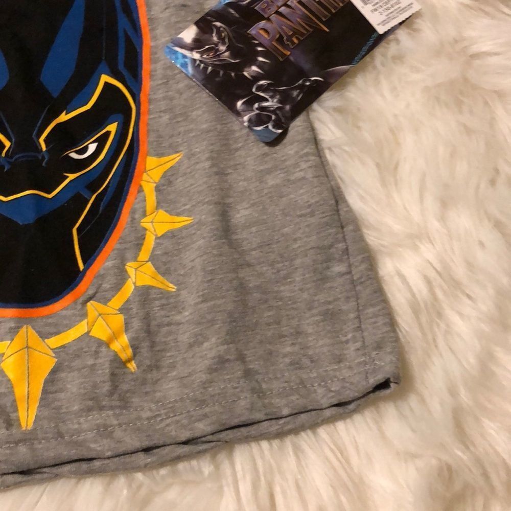 Marvel Black Panther Wakanda Tee Shirt New With Tags Little Boys Size 4 - Picture 6 of 14